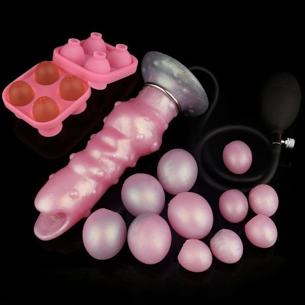 Pink Soft Silicone Made Fantasy Ovipositor Dildo Anal Plug - Image 7