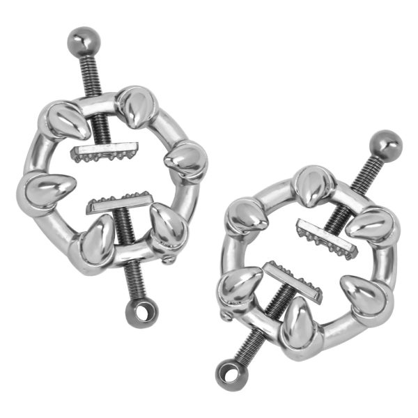 Claws Nipple Clips Chest Jewelry Featuring Dual Customizable Leather Alloy Pearl or Choker Sex Toys - Image 3