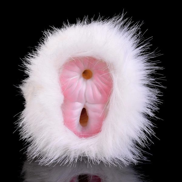 Silicone Male Masturbator Sex Adult Toys with Animal Fur Pocket Pussy - Image 2