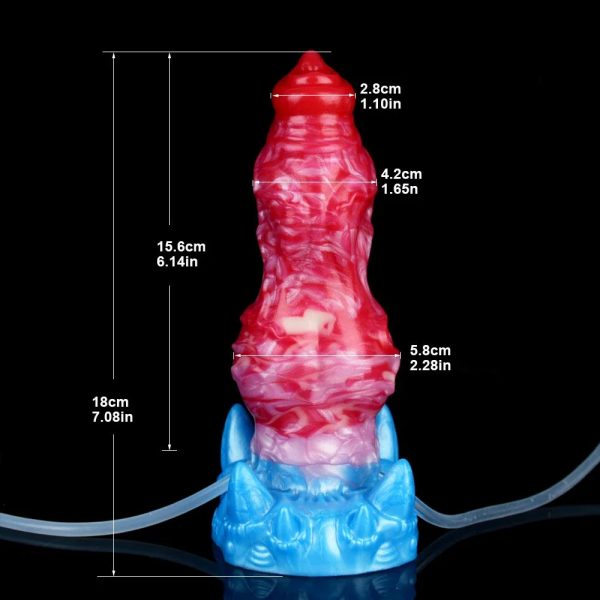 Squirting Inflatable Dildo with Strong Suction Cup Sex Toy - Image 6
