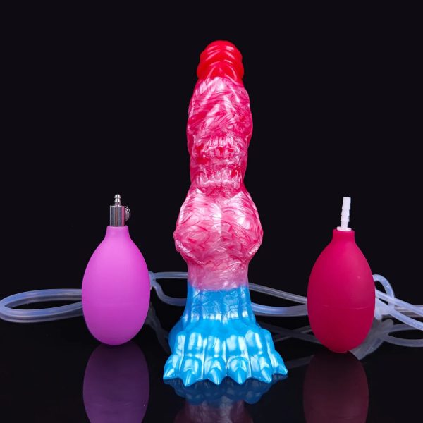 Squirting Inflatable Dildo with Strong Suction Cup Body - Image 8