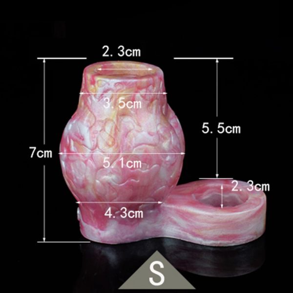 Men's Silicone Condom With Clip Men's Penis Enlargement Condom - Image 9
