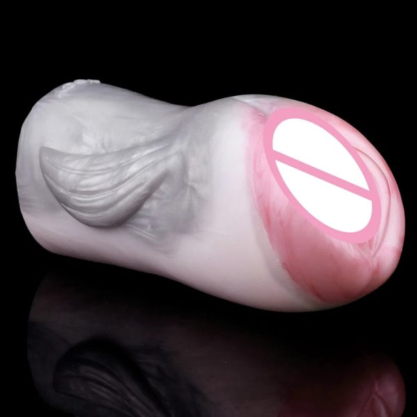 Vibrating Pocket Pussy Male Masturbators Soft Silicone Masturbators - Image 8