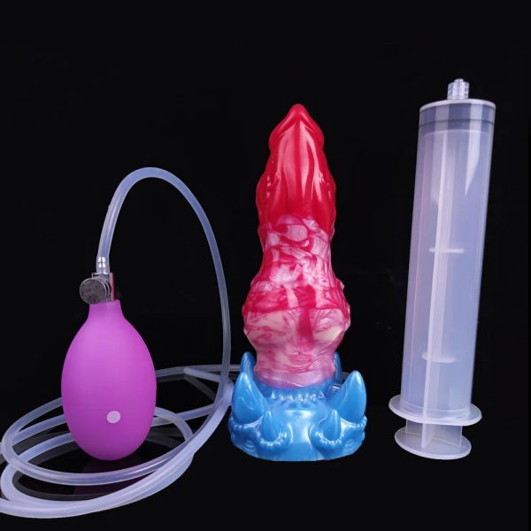 Squirting Inflatable Dildo with Strong Suction Cup Sex Toy - Image 7