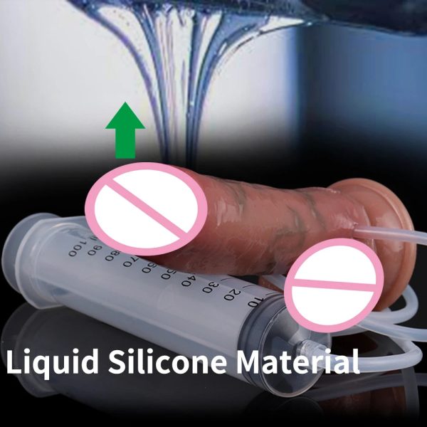 Skin Color Artificial Penis With Spray Function Women Sex Toy - Image 2