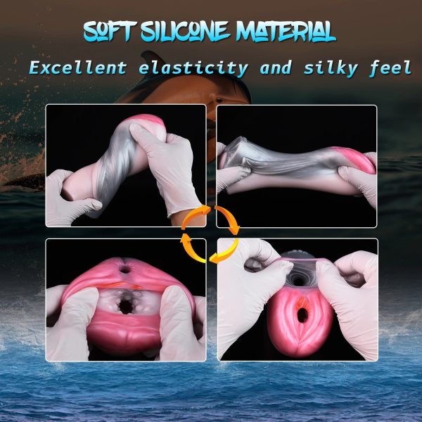 Vibrating Pocket Pussy Male Masturbators Soft Silicone Masturbators - Image 3