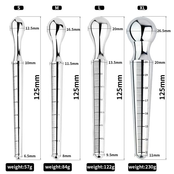 4 Sizes of Horse Eye Stick Male Prostate Pleasure Stainless Steel - Image 6