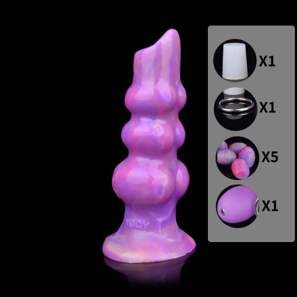 Soft Silicone Ovipositor Dildo Lay Eggs Anal Plug G Spot Stimulate Vaginal Balls - Image 7