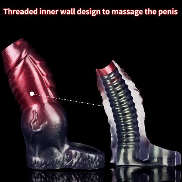 3Sizes Penis Extender Sleeve With Knot Holster - Image 3