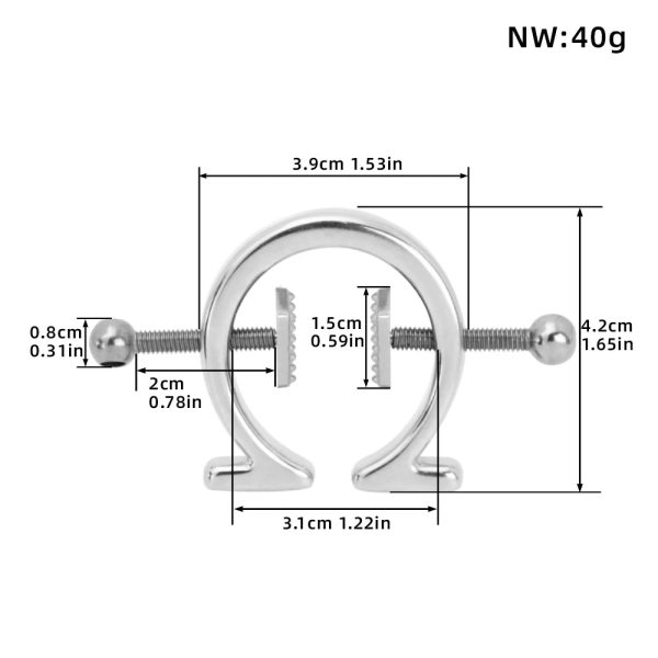 Bondaged Restraints Nipple Ring with Nipple Chain Noose Body Non Piercing Necklaces - Image 6