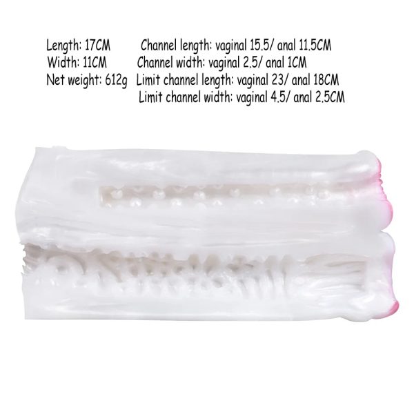Male Masturbator Sex Toys with Animal Fur Soft Liquid Silicone Realistic Vagina - Image 6
