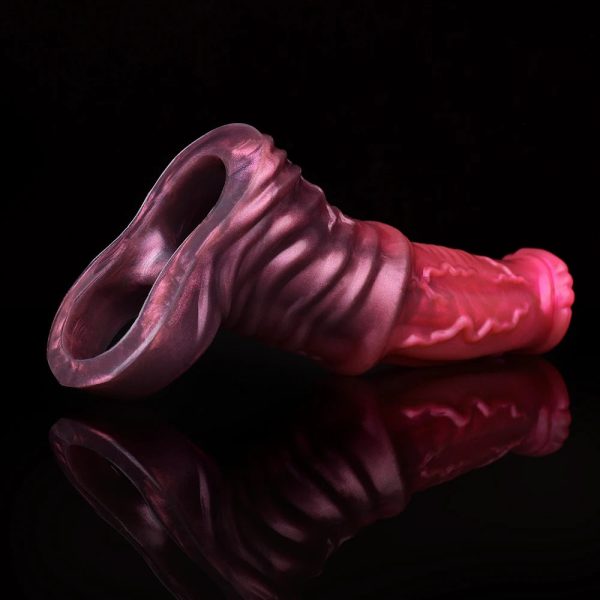Silicone Penis Sleeve Extender Penis Extension Enlarger Girth Enhancer - Image 4