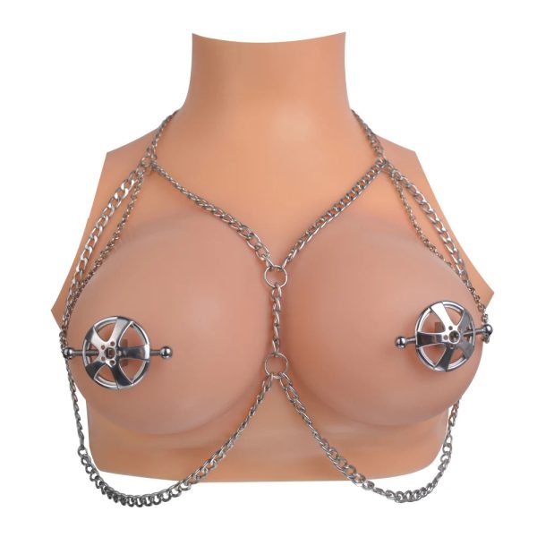 Adjustable Metal Nipple Clamps Necklace Entertainment Chain Clip Non-Piercing - Image 10