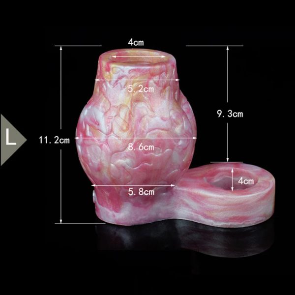 Men's Silicone Condom With Clip Men's Penis Enlargement Condom - Image 8