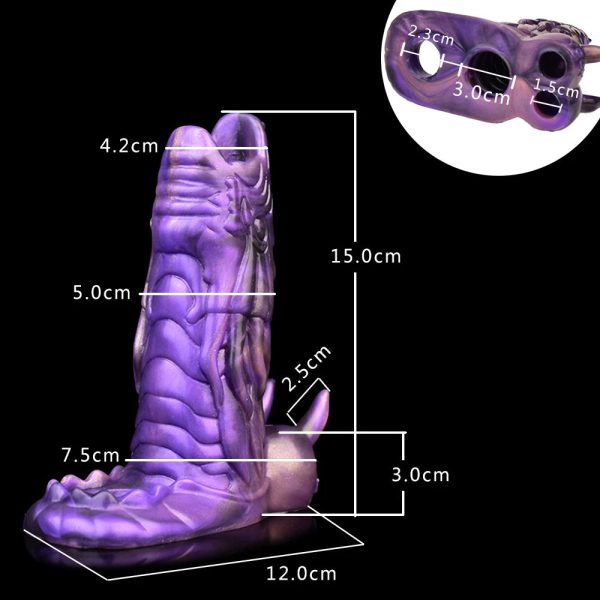 Fantasy Dragon Penis Condom Male Fetish Penis Enlargement Condom - Image 7