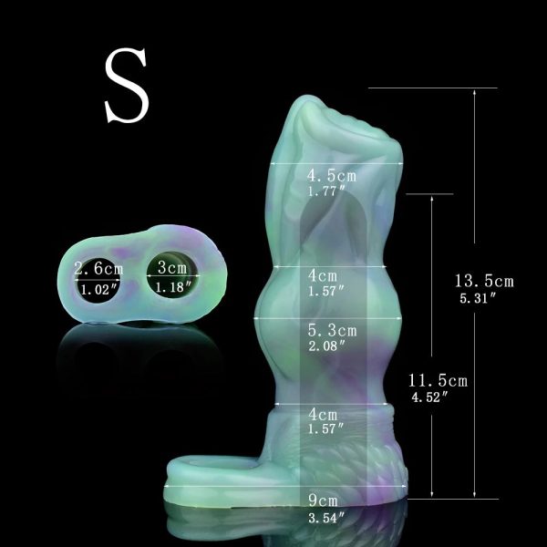 Fantasy Penis Sleeve With Testicle Ring Thickening and Lasting Penis Sheath - Image 18