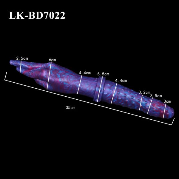 Blue Demon G-Spot Lesbian Dildo Double Head Prostate Massager Anal Plug - Image 12
