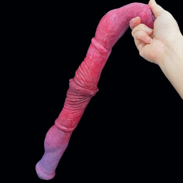 48cm Long Double Horse Dildo Realistic Animal Huge Penis Lesbian Gay Butt Plug - Image 8