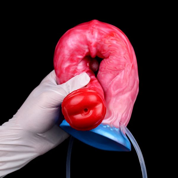 Silicone Squirting Inflatable Ejaculation Dildo Suction Cup - Image 3
