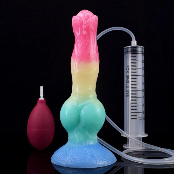 Dog Knot Ejaculation Fantasy Dildo with Strong Sucker Squriting - Image 19
