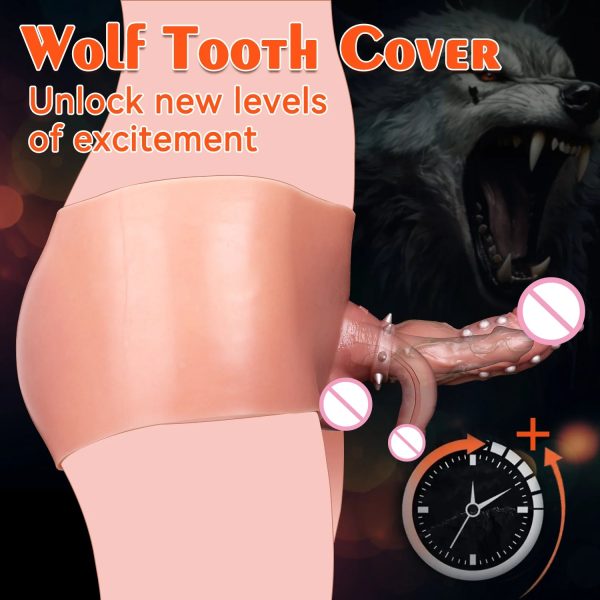 Soft Liquid Silicone Wearable Penis Sleeve  with Silicone Briefs Sex Toys for Men - Image 4