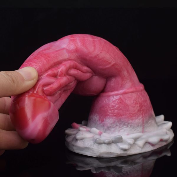 Fantasy Dildo with Knot Silicone Animal Sex Toys Wolf Dog Realistic Penis - Image 4