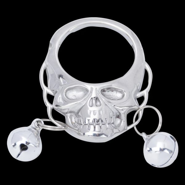 Skull Nipple Chain Clamps Clips Stainless Steel Adjustable Pressure with Chain - Image 4