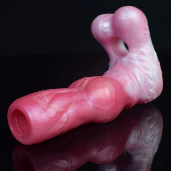 Animal Dog Knot Penis Sleeve Fantasy Dildo Wearable Hollow Sheath Strecthable - Image 4