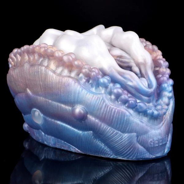 Penis Exerciser Fantasy Abalone Male Masturbator Simulated Labia Vagina Texture - Image 3