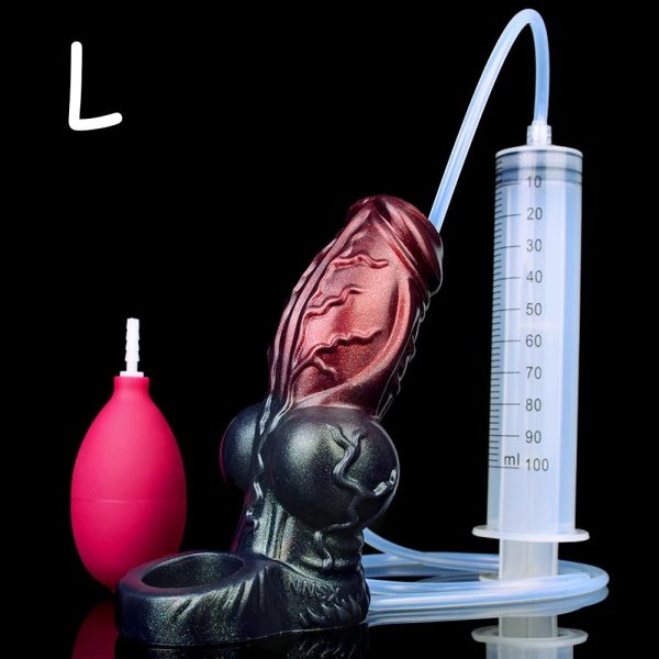 Dark Warrior Hollow Water Spray Penis Sleeve  Reusable Delay Ejaculation - Image 10