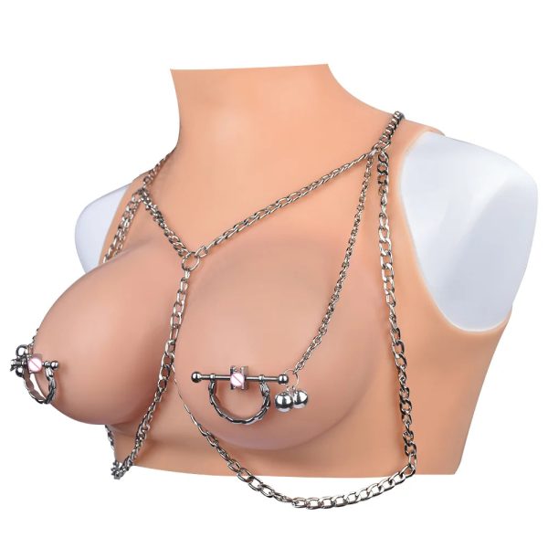 Adjustable Nipple Clips Chain with Vine Non Piercing Breast Nipple Clamps - Image 10
