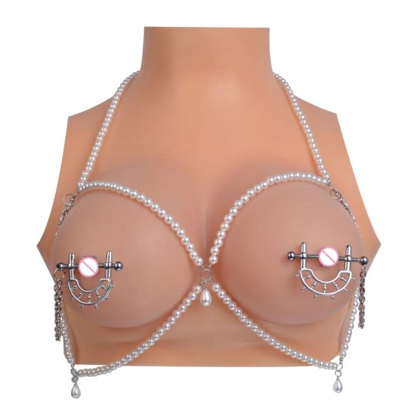 Nipple Clips Chain with Non Piercing Breast Nipple Clamps Sexy Nipple - Image 8