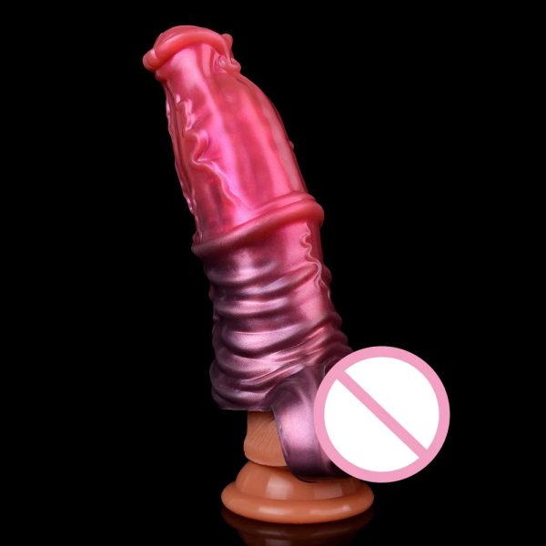 Silicone Penis Sleeve Extender Penis Extension Enlarger Girth Enhancer - Image 5
