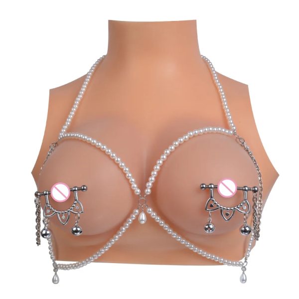 Semi-covered Nipple Clips Stainless Steel Adjustable Non Piercing - Image 8