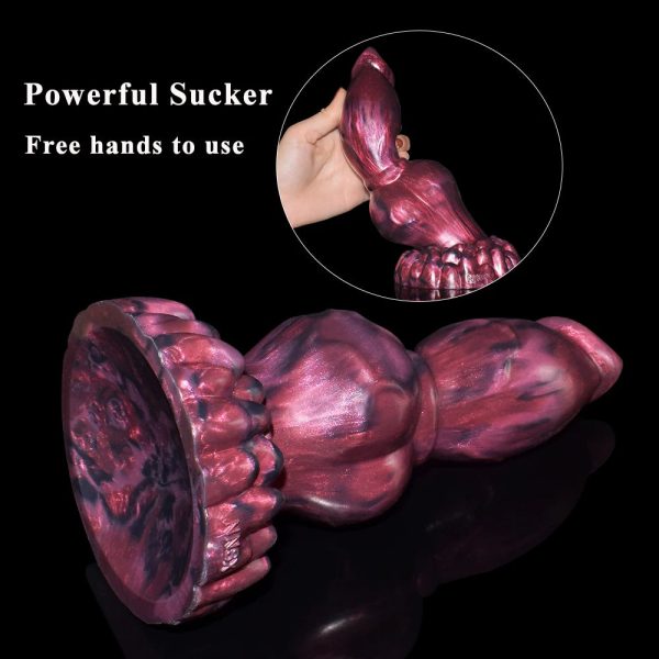 Large Dog Knot Dildo With Strong Sucker Dark Spirits Fantasy Penis G Spot - Image 2