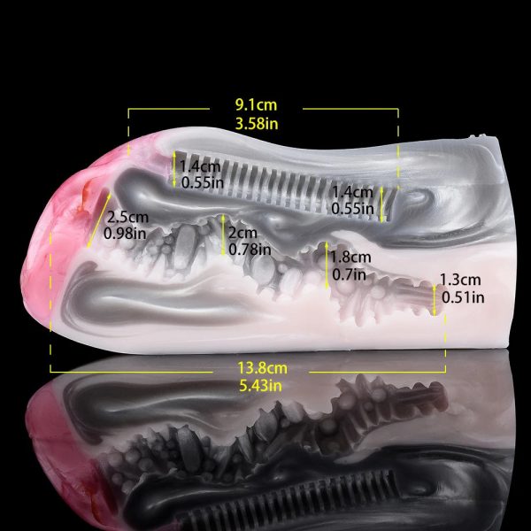 Vibrating Pocket Pussy Male Masturbators Soft Silicone Masturbators - Image 6