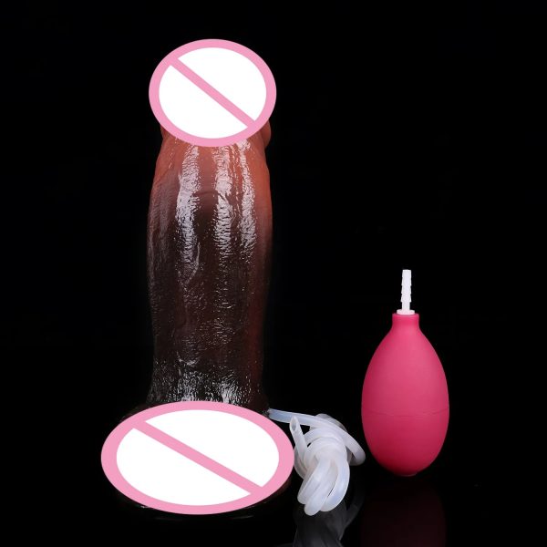 Black Realistic Dildo Silicone Penis with Strong Suction Cup - Image 11