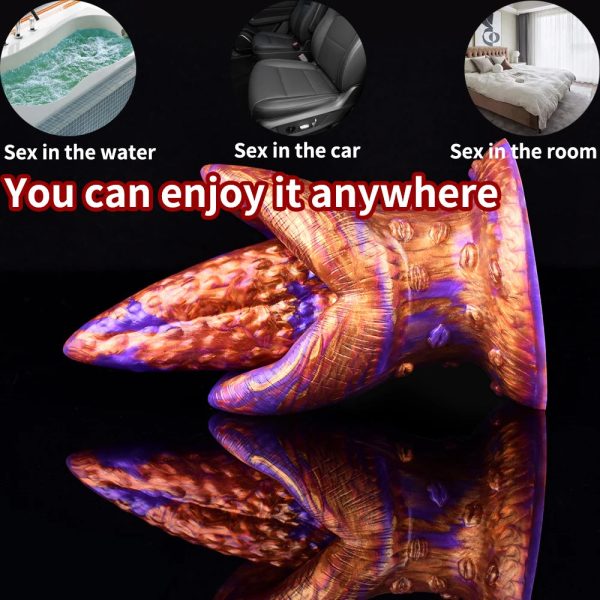 New Alien Tongue Shape Butt Plug For Women And Men Wireless Vibrating Dildo - Image 5