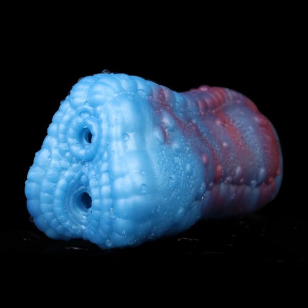 Male Dual Channel Masturbation Cup Soft Silicone Sex Toys - Image 9