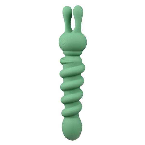 Thrusting Rabbit Vibrator Wand Adult Sex Toy for Clitoral Stimulation Handheld - Image 11