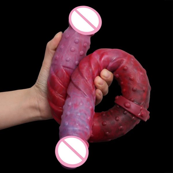 20.86inch Super Long Double Dildo Magice Dragon Realistic Glans Penis Lesbian - Image 5