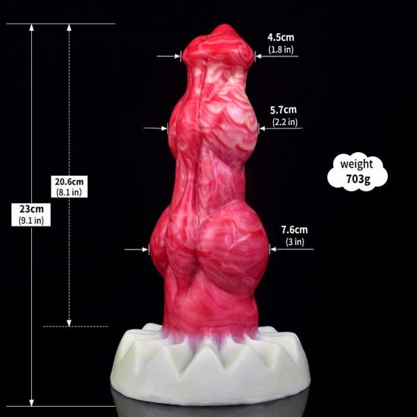 Huge Animal Dildo Vaginal G-spot With Suction Cup Horse/Wolf/Dog Penis - Image 20