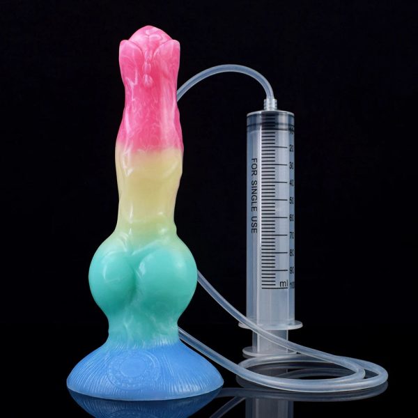 Dog Knot Ejaculation Fantasy Dildo with Strong Sucker Squriting - Image 17