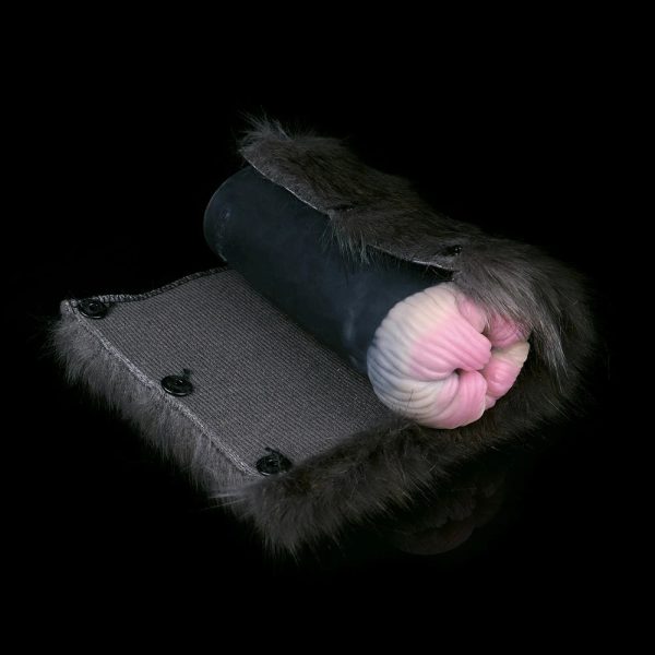 Silicone Male Masturbator Sex Toys for Men with Artificial Animal Fur - Image 3