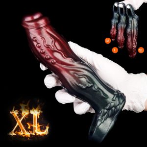 Soft Penis Sleeve Animal Cock Cover Two Knots Big Dog Penis Sleeve Penis