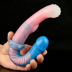 Long Anal Plug Silicone Double Ended Realistic Soft Dildos Women Men