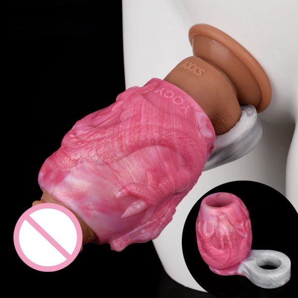 Men's Penis Enlargement Sleeve With Anti-drop Ring