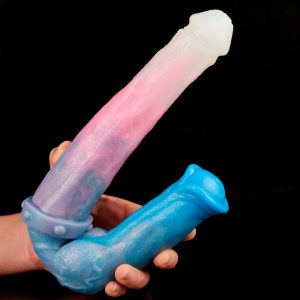 Super Long 40cm Animal Penis Double Head Horse/Dog Dildo Adult Lesbian