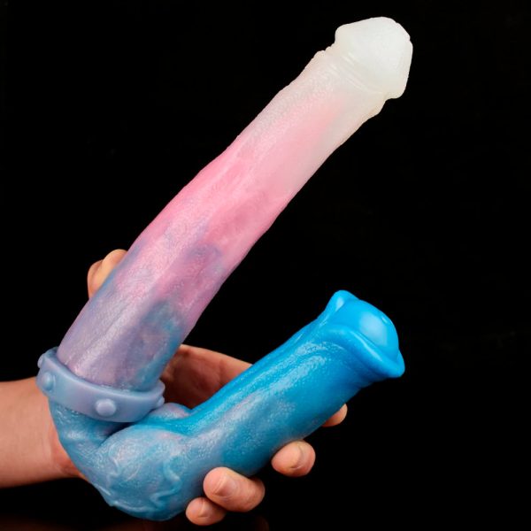 Super Long 40cm Animal Penis Double Head Horse/Dog Dildo Adult Lesbian