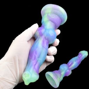 Soft Silicone Penis With Wolf Knot Strong Suction Dildo